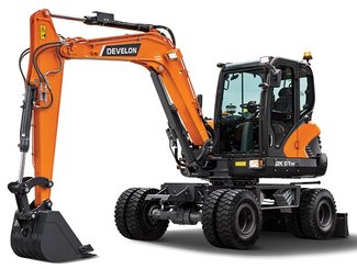 Pelle sur pneus Develon DX57W-7 - 1