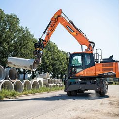 Pelle sur pneus Doosan DX160W-7 - 3