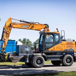 Pelle sur pneus Doosan DX160W-7 - 1